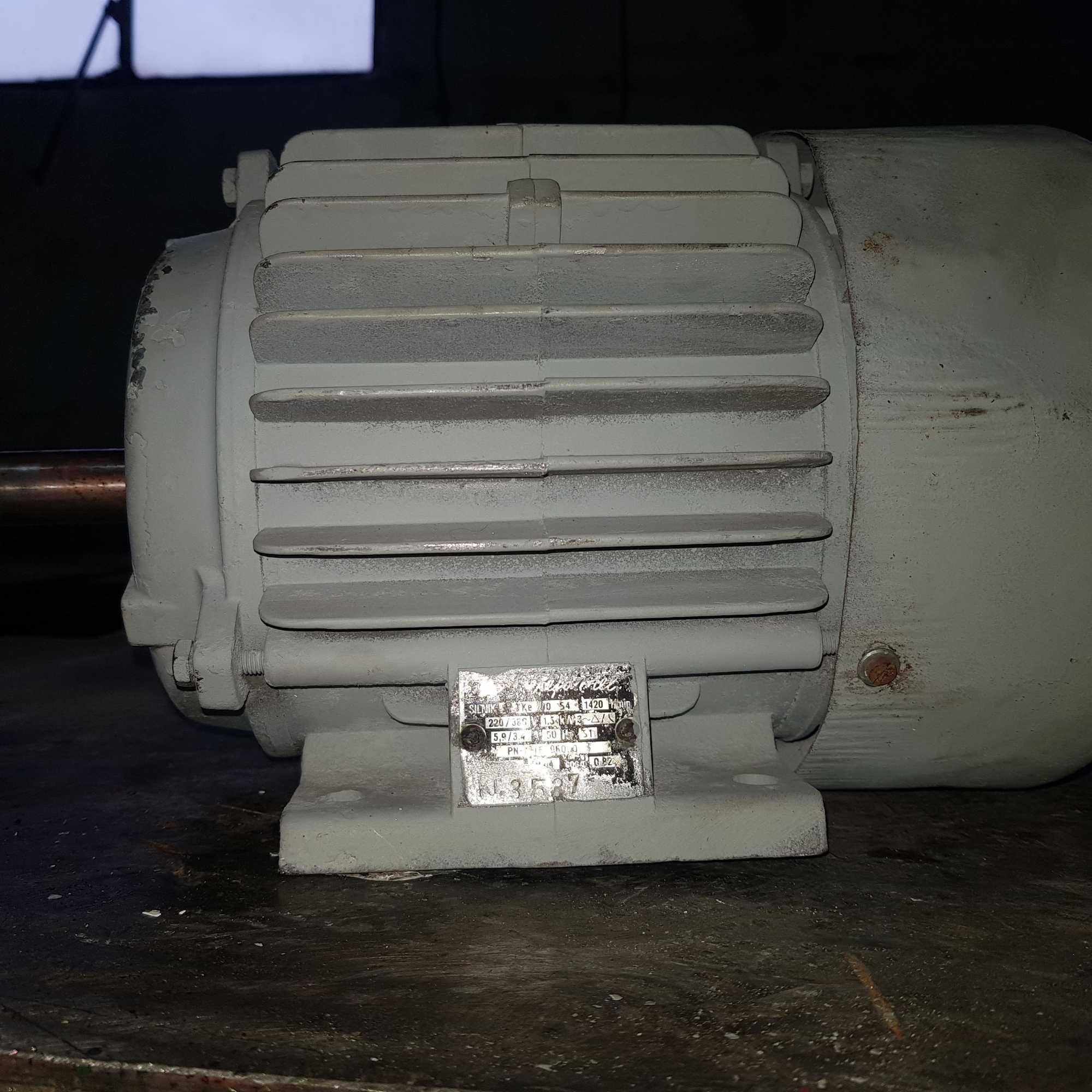 Silnik Elektryczny 1,5KW, 380V; 1420 obr/min Bez wyłącznika. Sprawny.