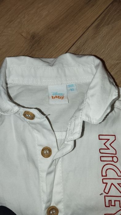 Biala koszula myszka Miki pluto Disney 92 jak nowa