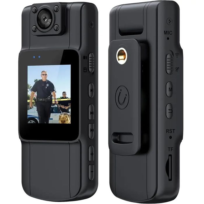 HD Ширококутна камера для тіла з обертовим об'єктивом на 180°,