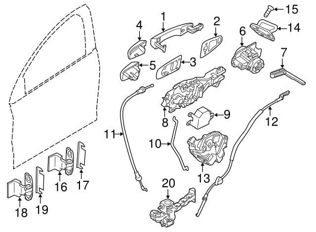 Пластины от провисания дверей Volvo 8663768