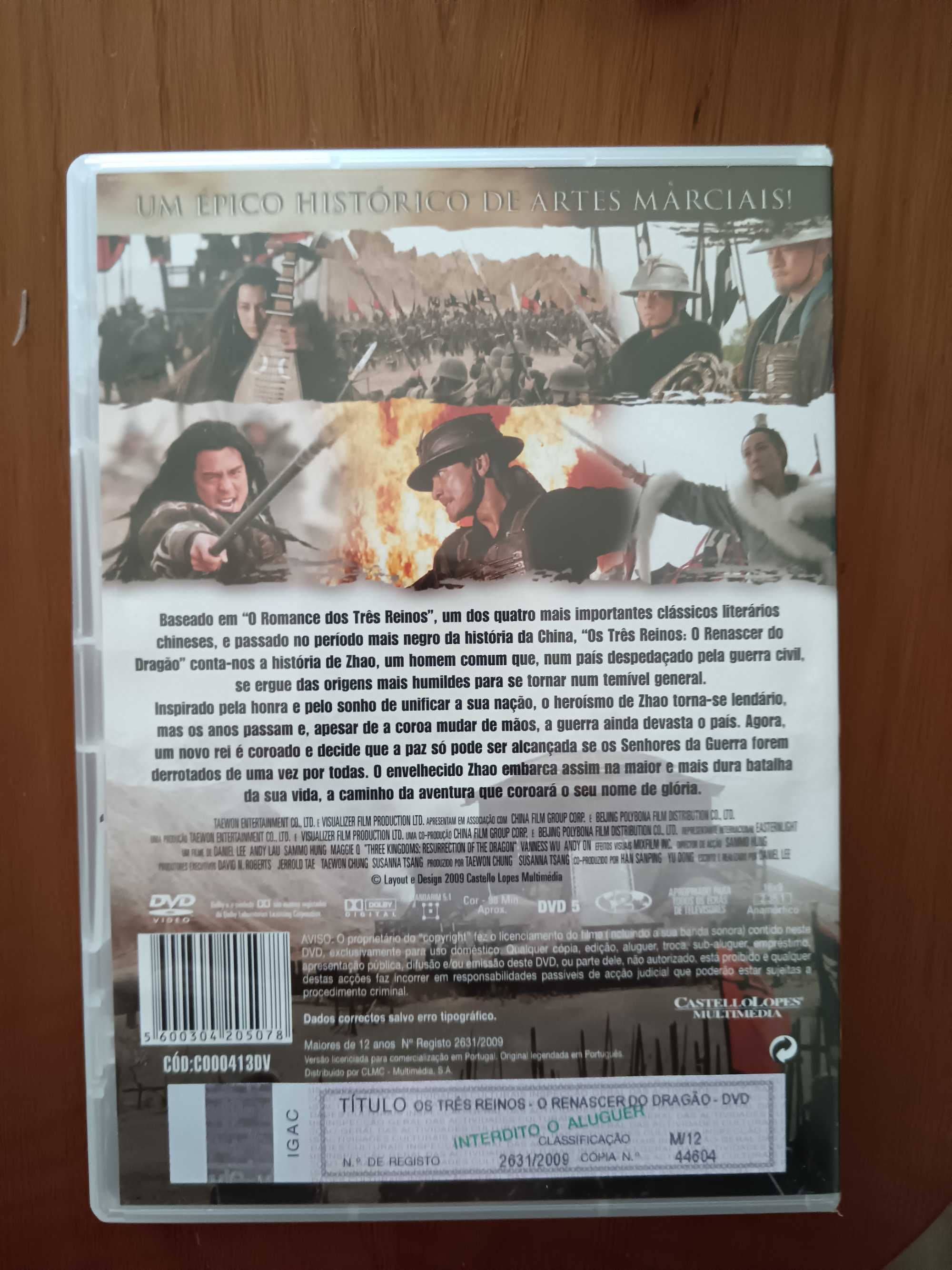 filme dvd original - os tres reinos - o renascer do dragão