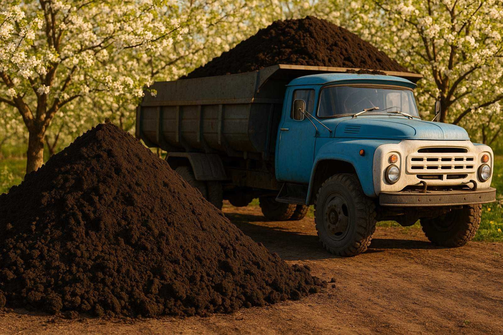 Сыпец,перегной(супер удобрение)Чернозем плодородный,лучше в Одессе нет