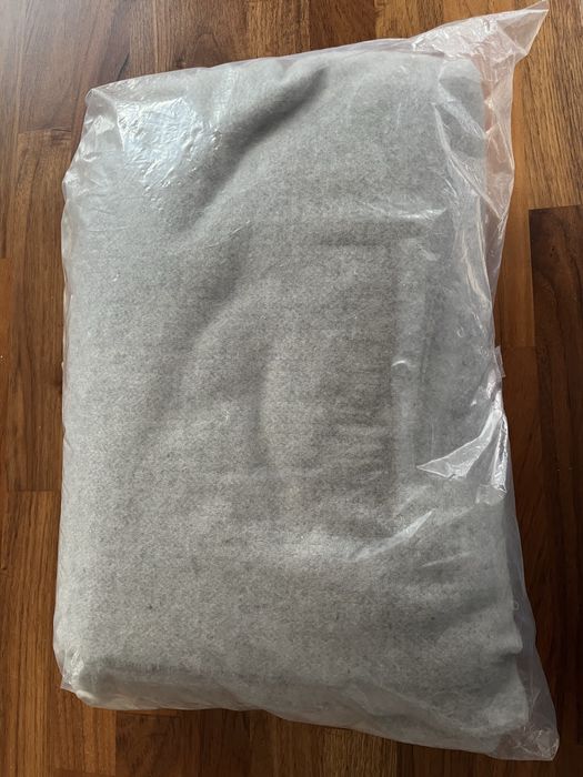 Koc wełniany szary 140x200cm