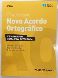 2 livros de exercícios sobre o Acordo ortografico 2° e 3° ciclos