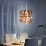 IKEA lampa wiszaca kolor biały/miedziany 35 cm
Lampa wisząca, biały/ko