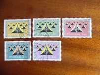 Selos Portugal 1962-Escutismo Incompleto AF 888 a 892