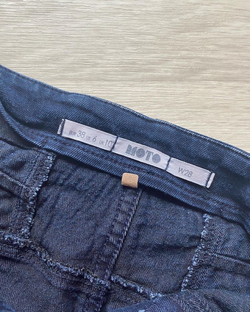 Шорты джинсовые с завышенной талией размер С