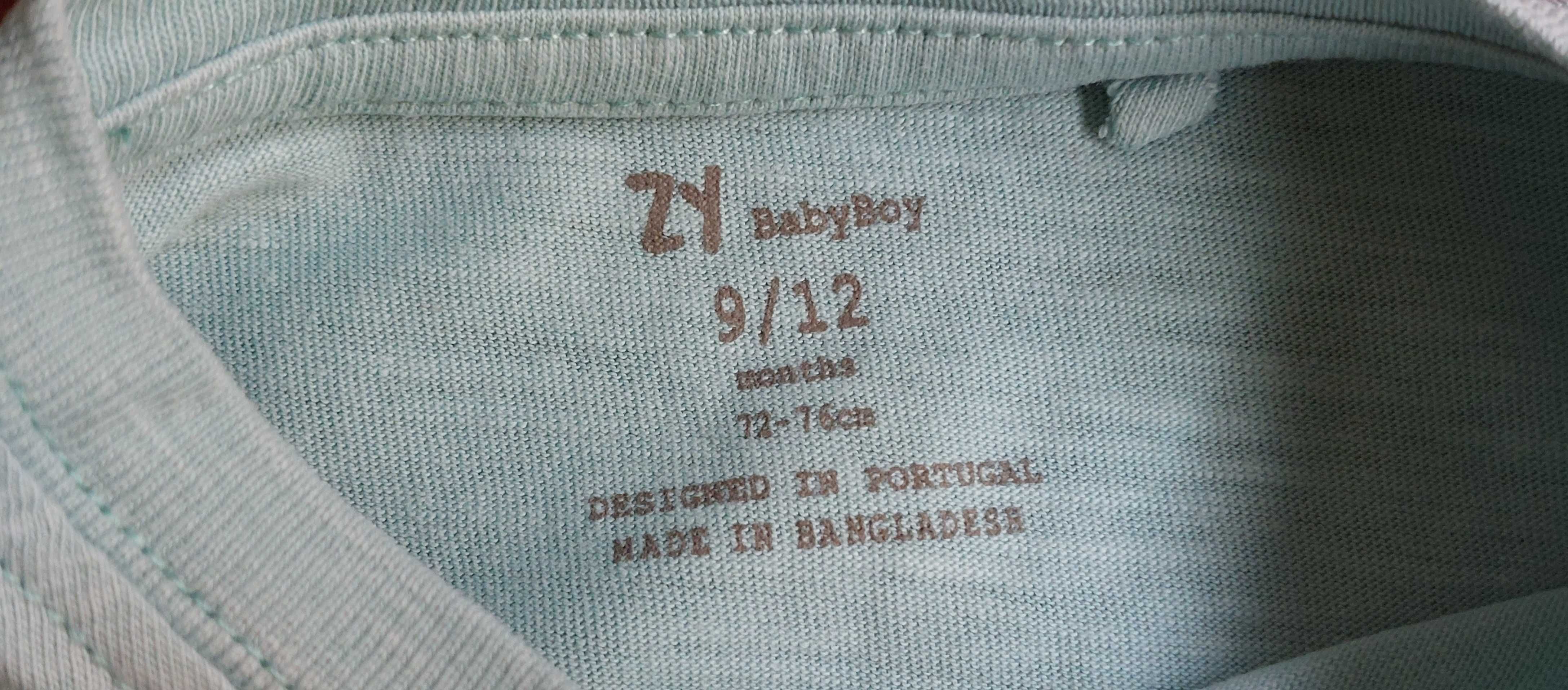 T-shirt Azul Zippy 9-12 meses