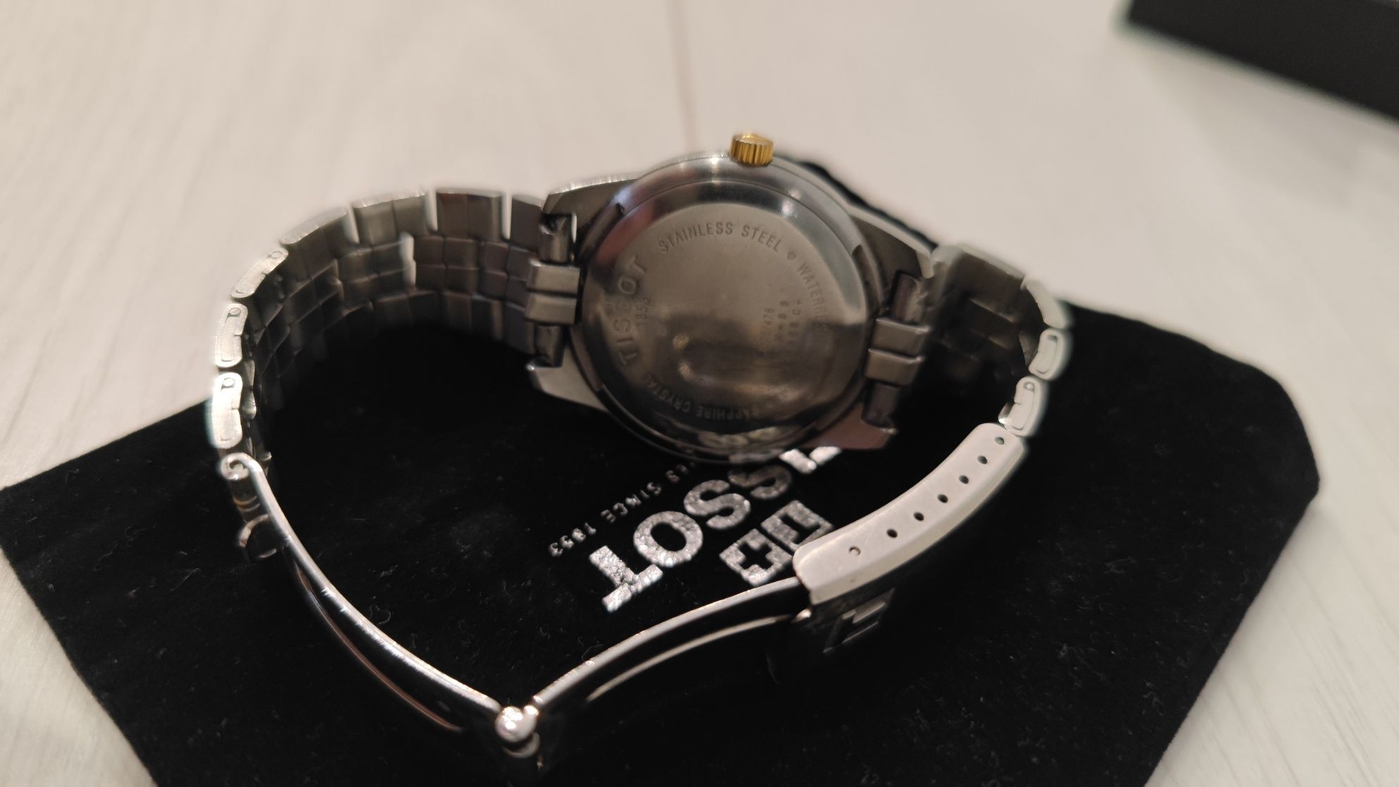 Оригінальний годинник TISSOT T-CLASSIC PR 50 Quartz з позолотою