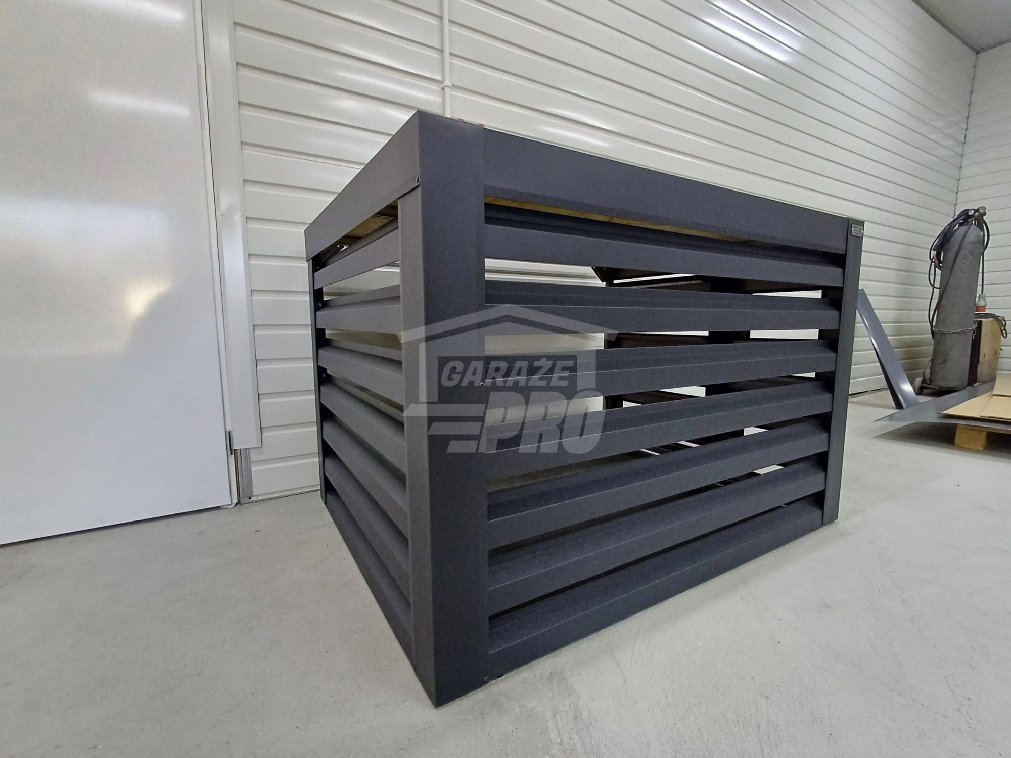 Osłona pompy ciepła 100x60x70 cm antracyt Zabudowa GP504