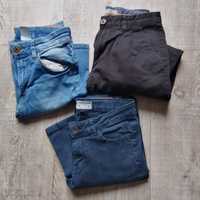 Spodnie jeansowe 2 szt., inny materiał 1 szt H&M, Rewiew, Reserved roz