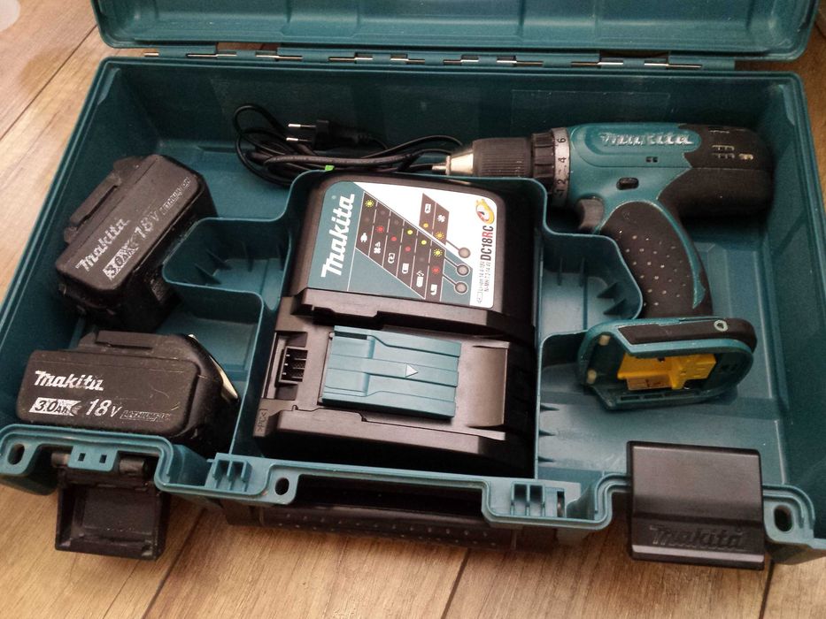 Makita DDF453 18V LXT wiertarko-wkrętarka, 2 akumulatory 3ah walizka