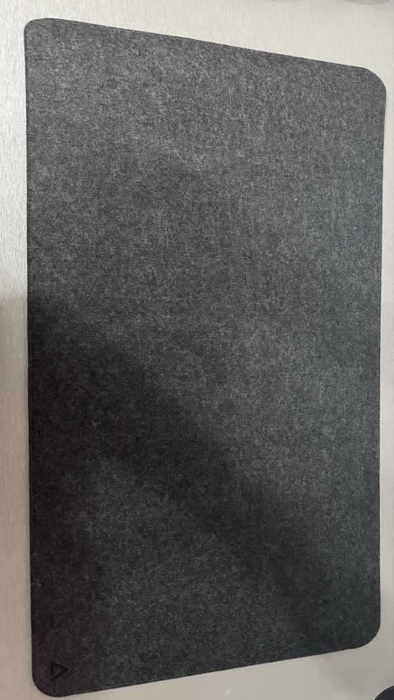 NOWA Podkładka biurowa / gamingowa filcowa – grafitowa, duża