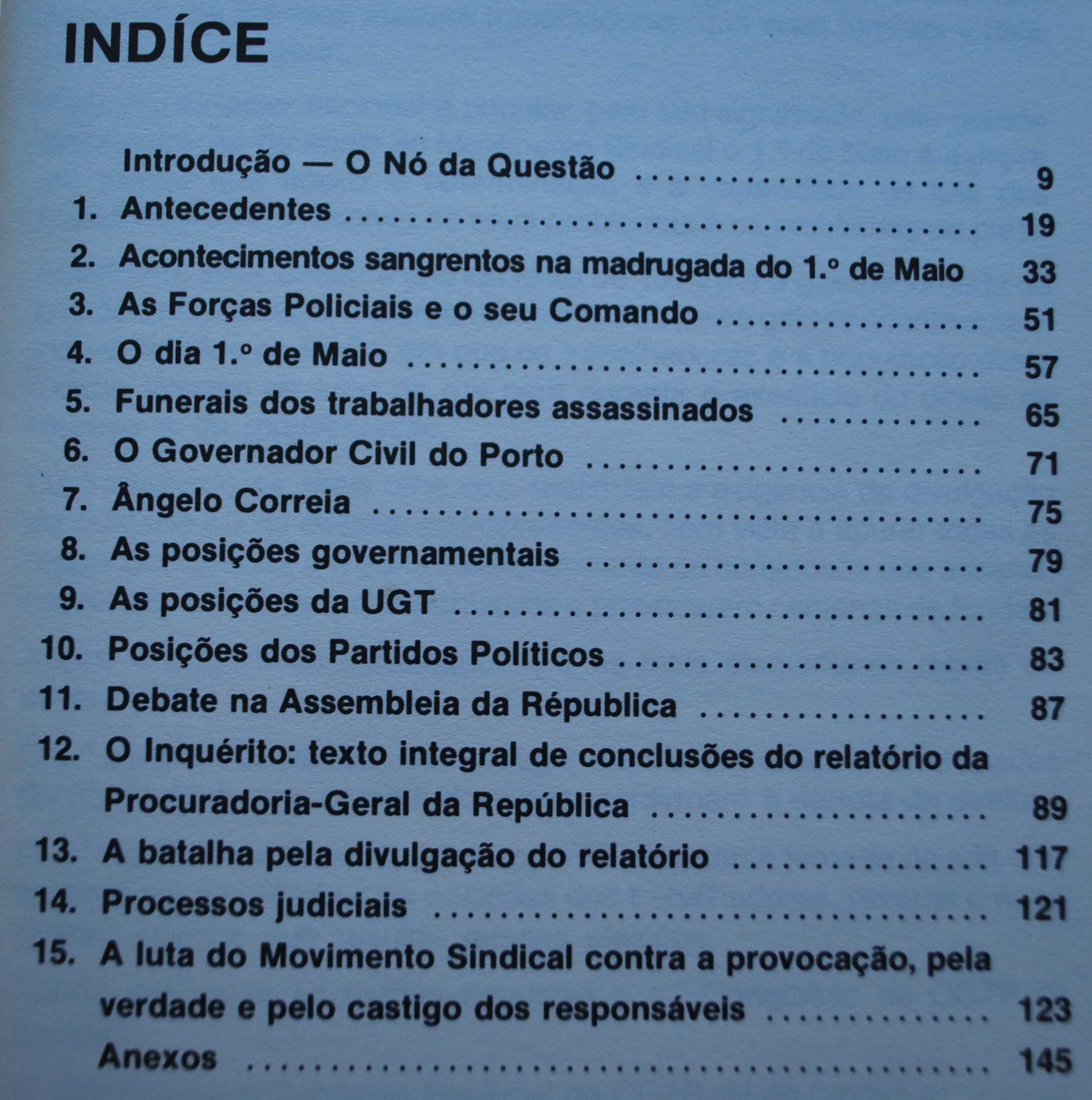 Livro Branco Sobre A Madrugada Sangrenta do 1º de Maio 82 Porto