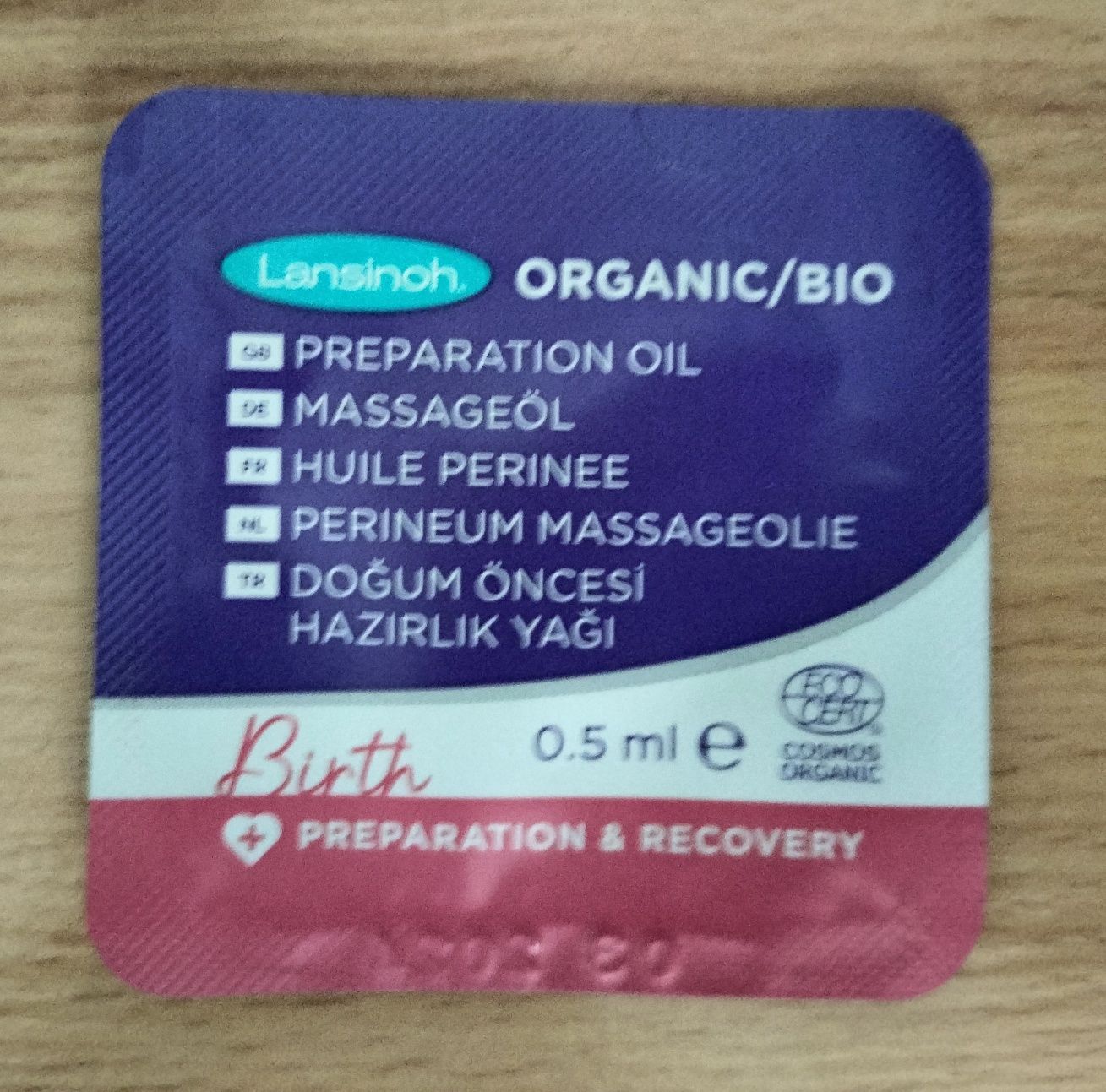 Organiczny olejek do masażu krocza - Lansinoh Preparation Oil - 1ml