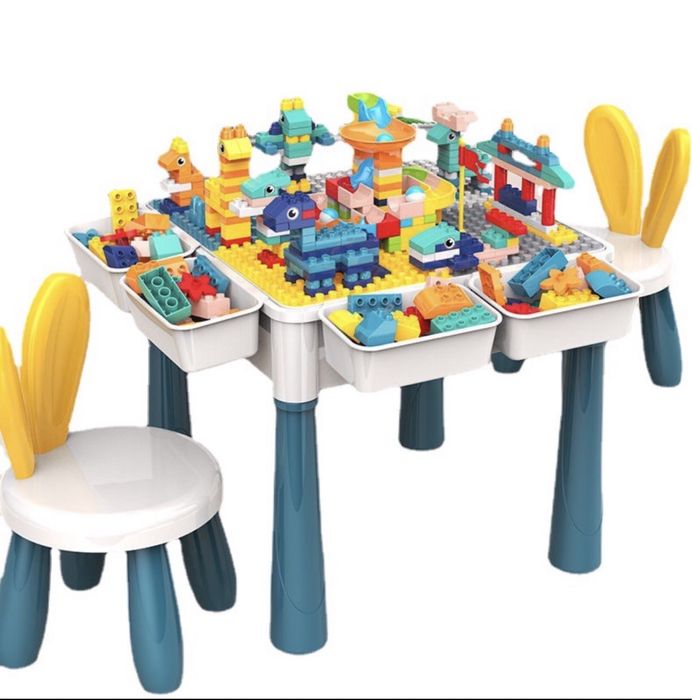 Столик стільчик конструктор 300 деталей дупло дитячий