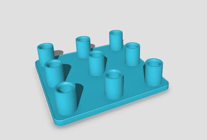 Suporte Prático para Brocas de Tupia