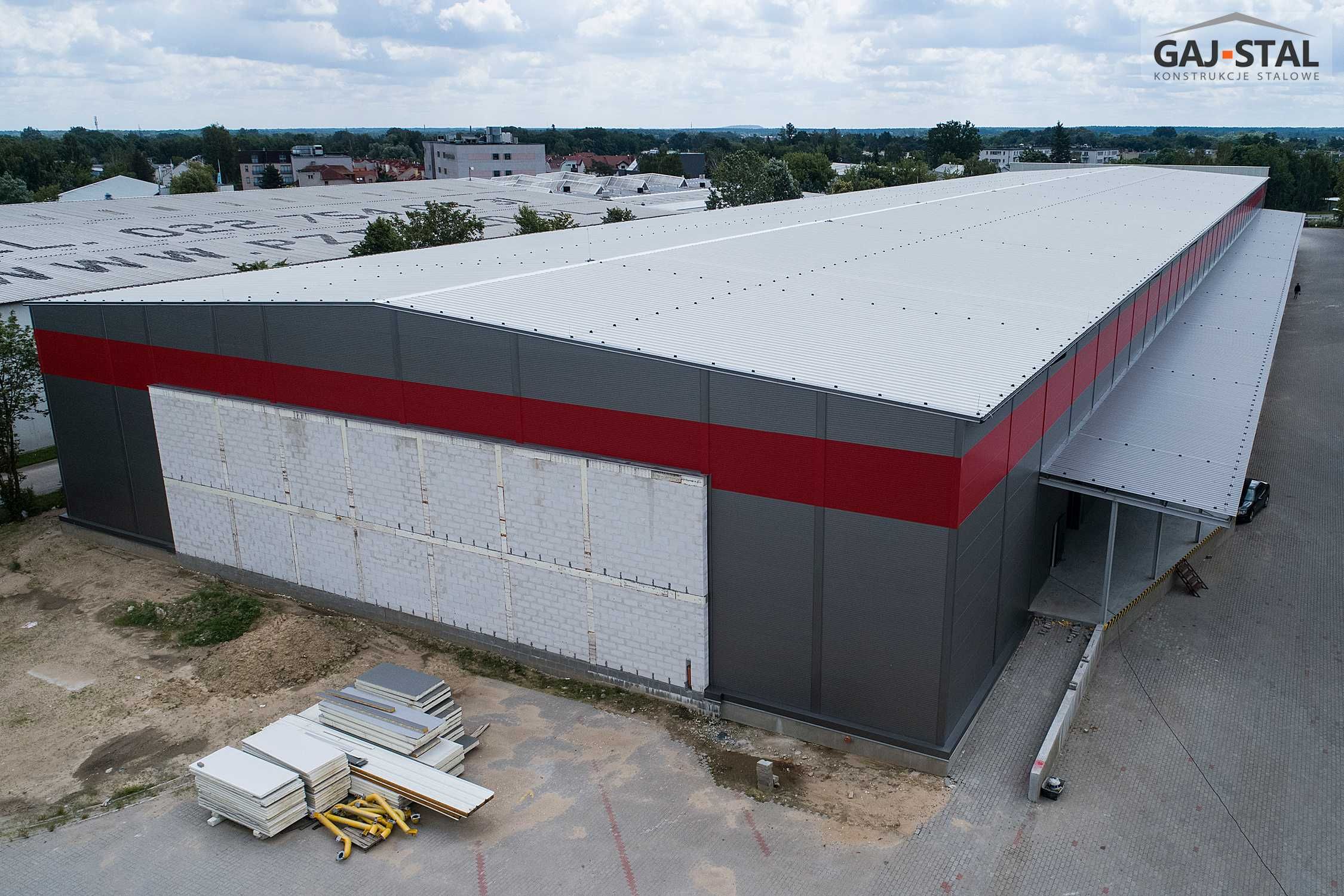 Magazyn logistyczny przeładunkowy 5000 m2 Gaj-Stal budowa