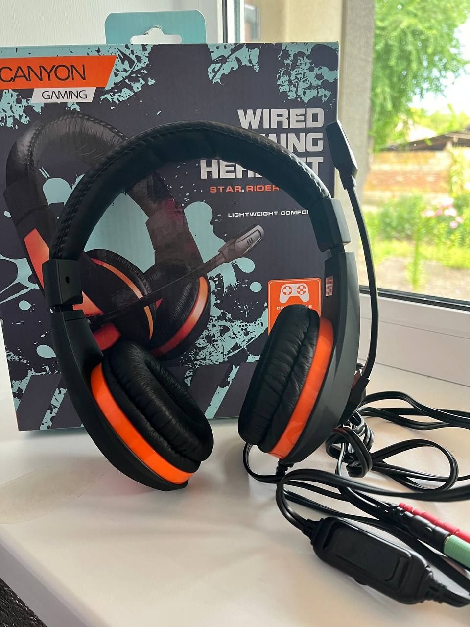 Гарнитура CANYON Star Rider GH-1 Gaming Black/Orange (CND-SGHS1A)