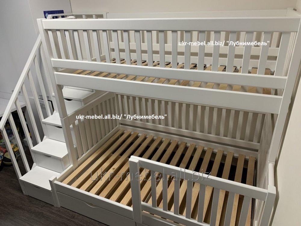 Двоярусне дерев'яне ліжко Тифанни (кровать двухъярусная)