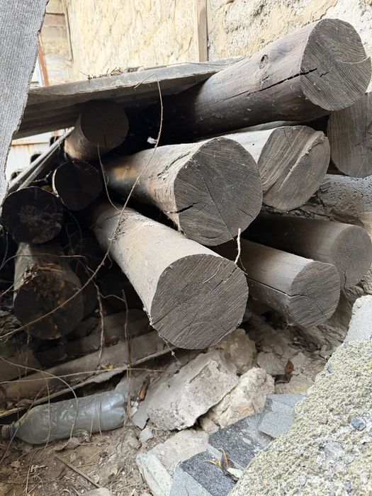 Продам дубові та соснові 5м балки, брус для будівництва