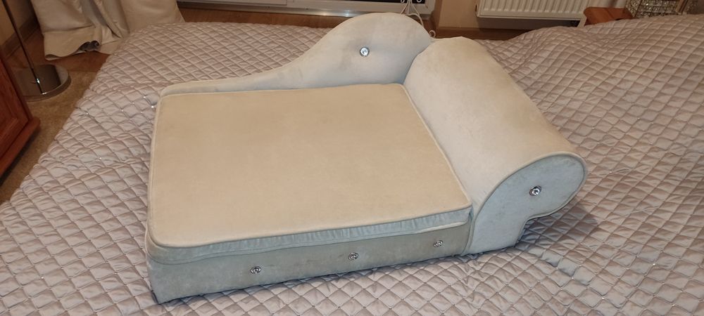 Porządne, mocne, nowe legowisko dla psa, kota, sofa glamour dla zwierz