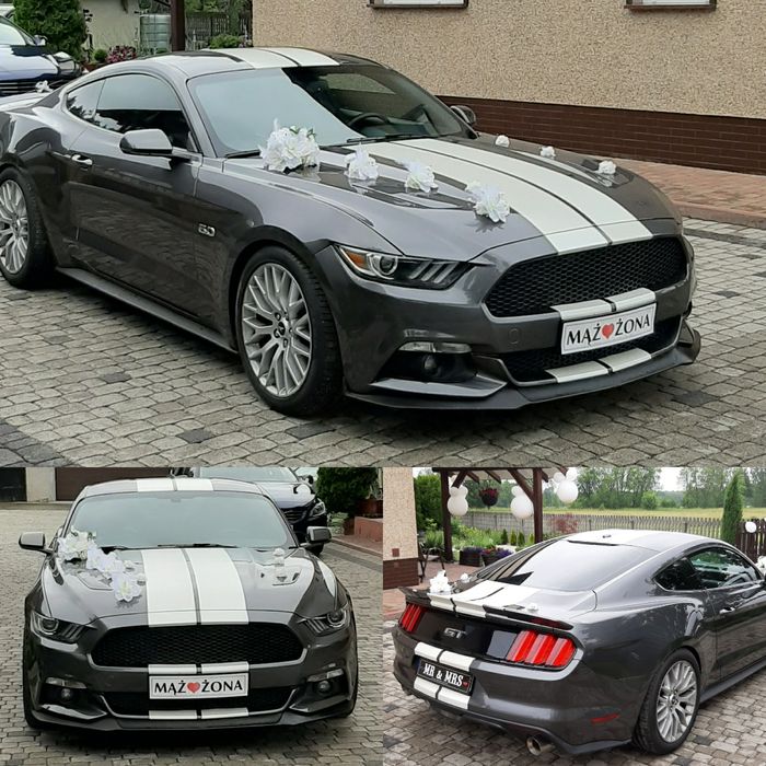 Auto do Ślubu Ford MUSTANG GT 5.0 V8 wynajem samochodu na wesele