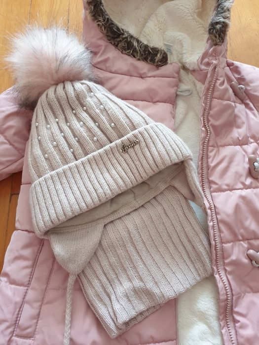 Зимова курточка, утеплений спортивний костюм, зимова шапка