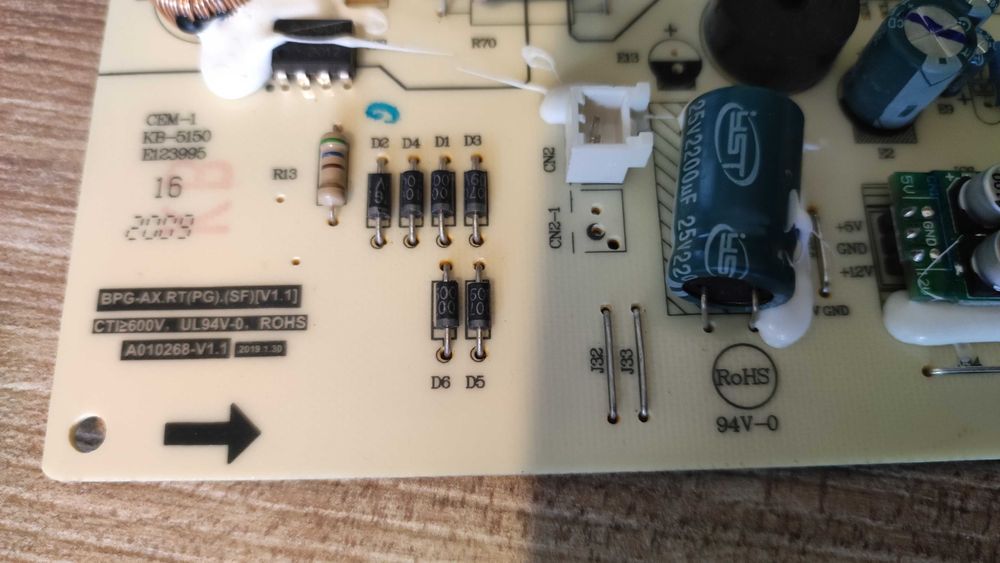 Płyta sterująca jednostki wewnętrznej klimatyzatora Rotenso Roni 6,8Kw