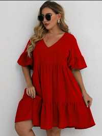 Sukienka czerwona SHEIN r. 48