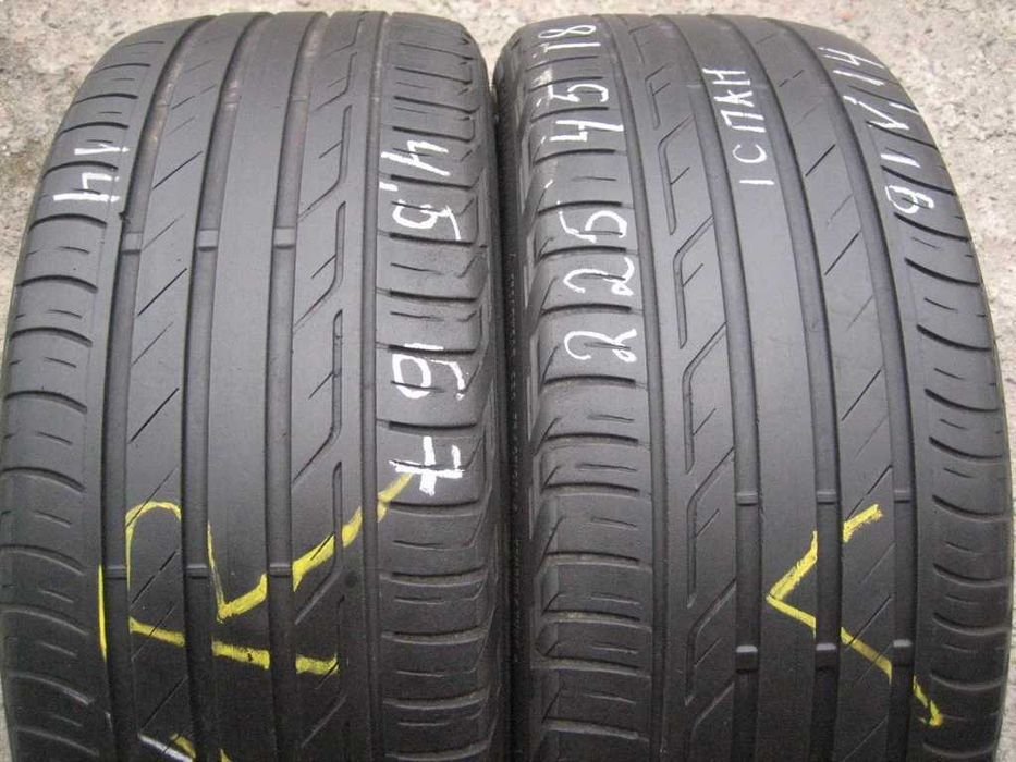 225/45 R18 91V Bridgestone TuranzaT001 Літо 2штуки