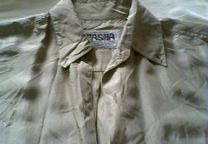 Camisa de Seda Castanha Clara (nova)