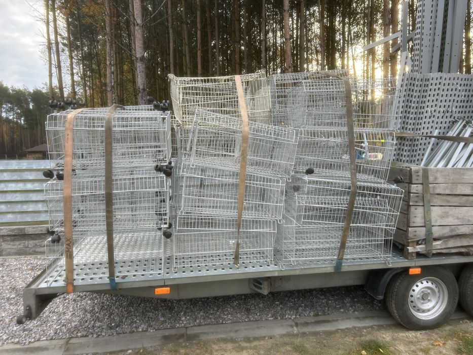 Kosze sklepowe jezdne sztaplowane Okazja Fakrura Vat