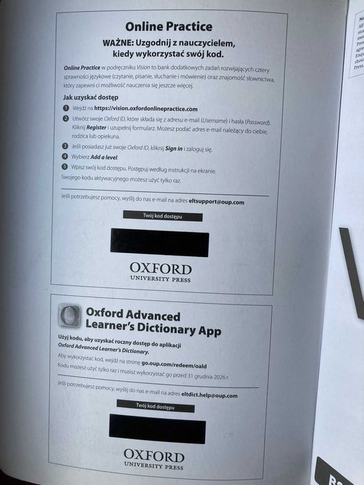 Vision 4 - Student's Book - podręcznik plus gratis Workbook- ćwiczenia