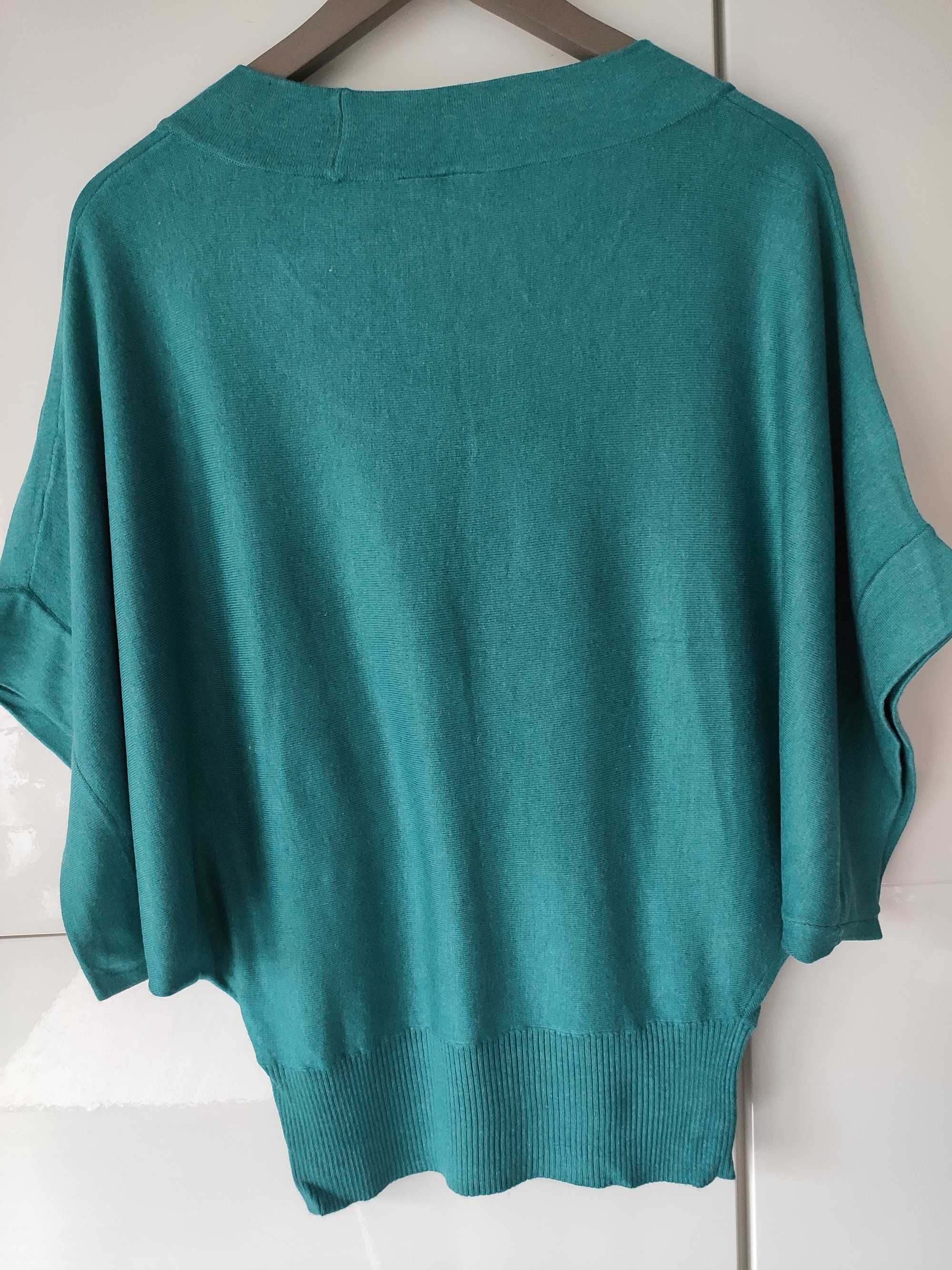 Bluzka sweter z wiskozy nietoperzowy kształt Topshop rozmiar 36