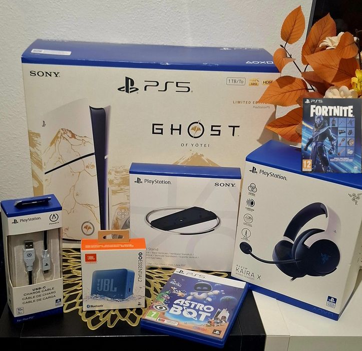 Ps5 edição limitada 1TB+comando+jogo+base+auscultador+garantia+ofertas