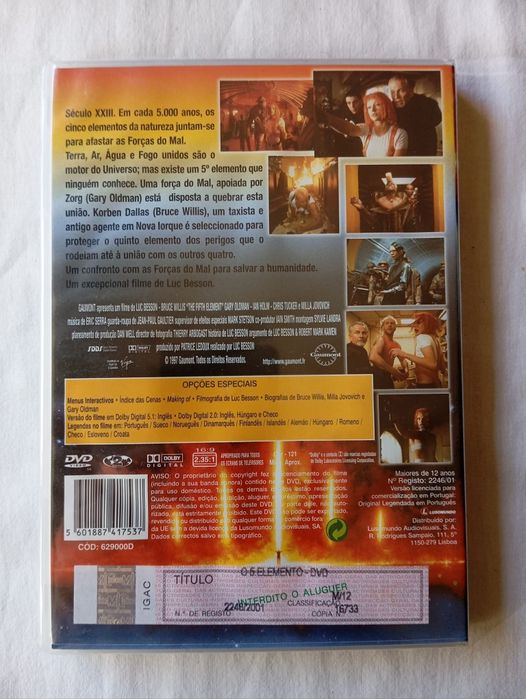 DVD O 5 Elemento