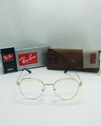 Круглые очки для стиля, имиджа|Оправа Ray Ban Round Metal 663 L-Gold