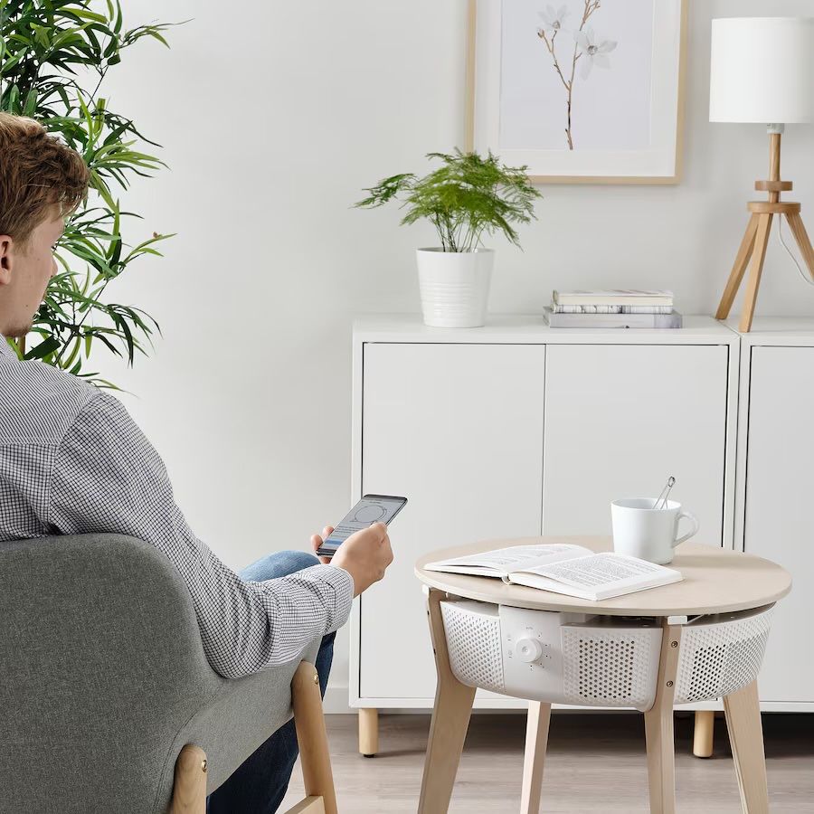 Nowy w kartonie ikea Starkvind stolik kawowy i oczyszczacz powietrza