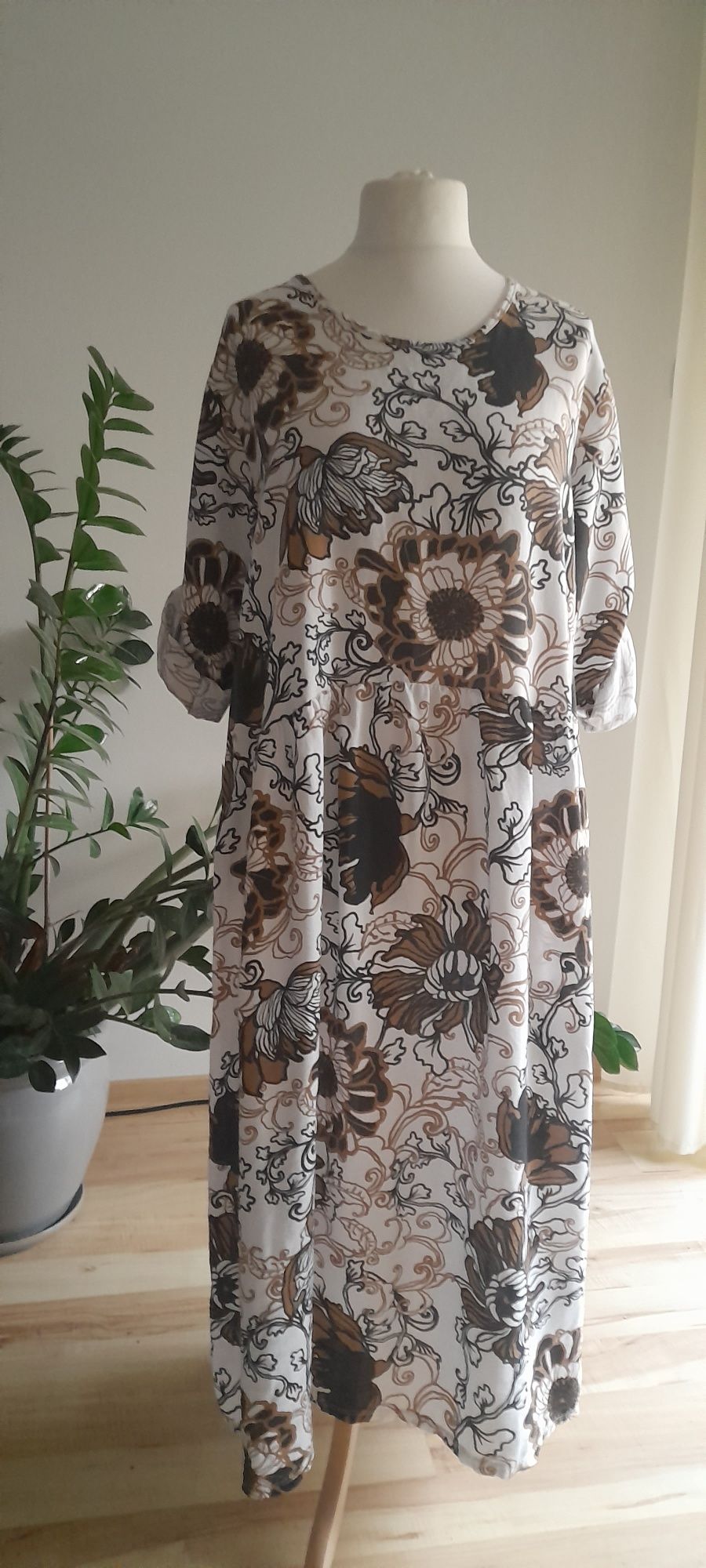 Sukienka jesienny print