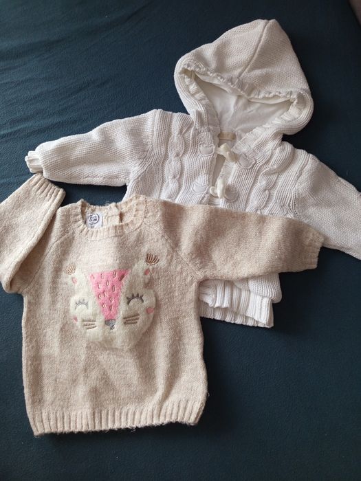 Sweterki 3-6 m niemowlęce