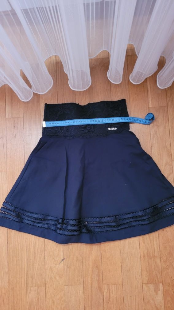 Новая темно-синяя школьная юбка