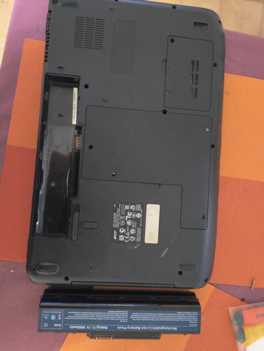 Ноутбук Acer aspire 5738g + замінений аккумулятор на 8800mah