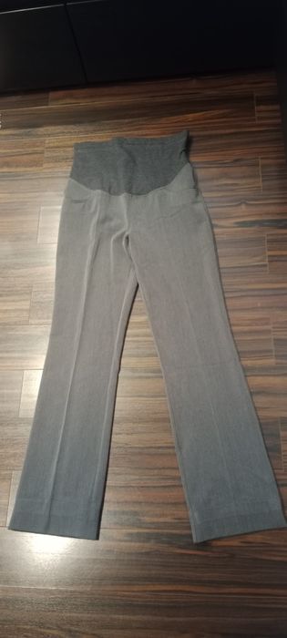 Spodnie ciążowe eleganckie na kant. Rozm.s