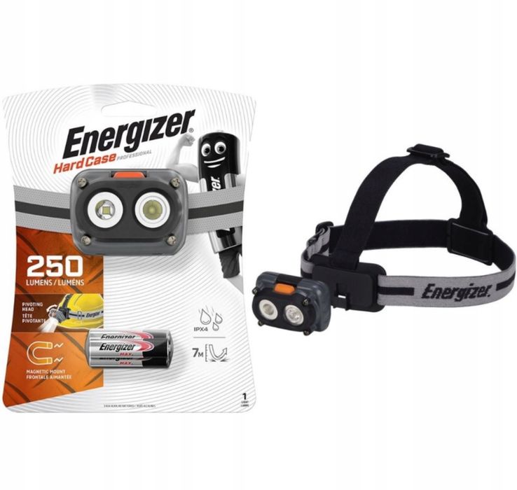 Latarka czołowa Energizer Hard Case Magnet +3 bat