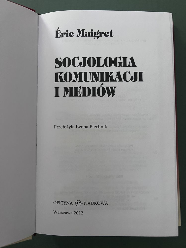 Podręcznik Socjologia komunikacji i mediów