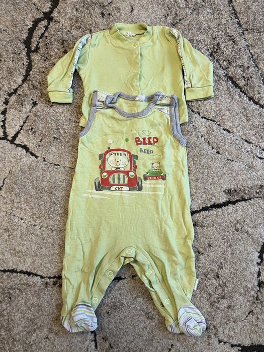 Zestaw śpiochy i bluzka z długim rękawem roz. 62