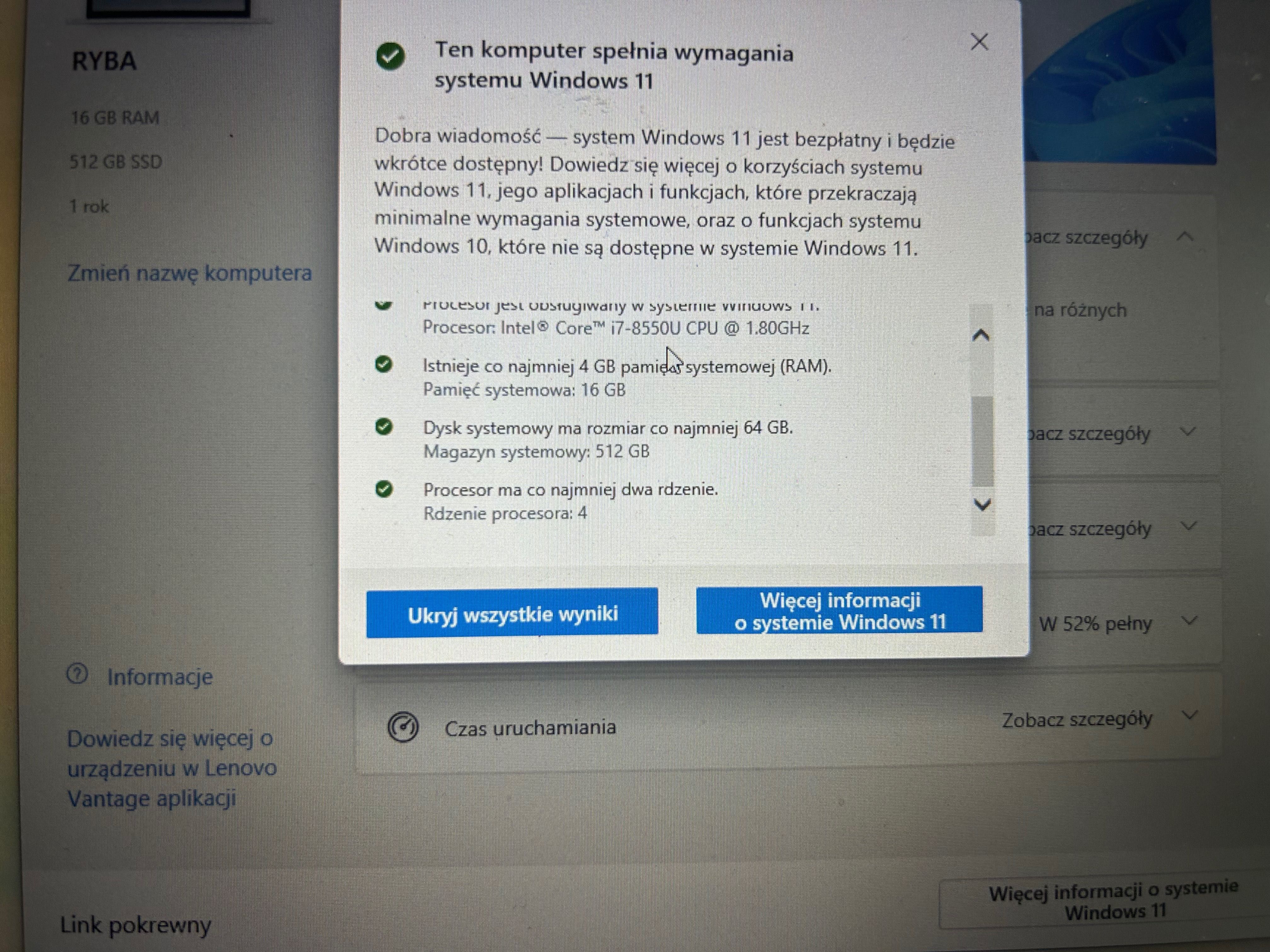 Lenovo ThinkPad T480s i7 8550U 16bg dysk 512gb