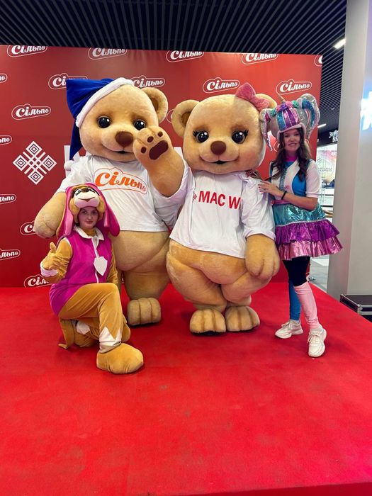 Міккі Маус Ведмідь Морозиво Дракон Зайчик аніматори Львів