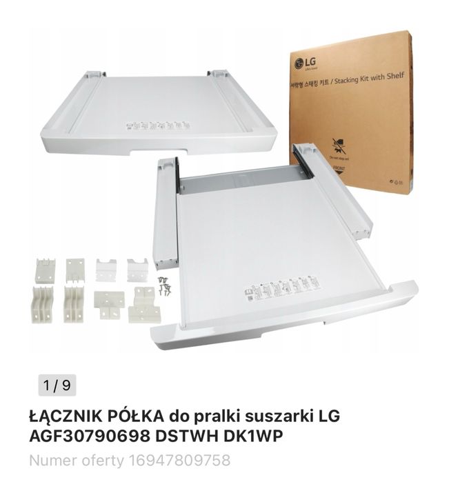 Łącznik do pralki i suszarki LG z szufladą